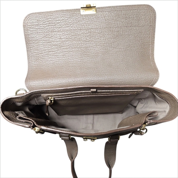 3.1 phillip lim cream leather pashli backpack Medium Satchel Featuring detachable shoulder strap double top handles exterior zipper gussets to create a fan silhouette and internal zip pocket 3.1 PHILLIP LIM | Medium